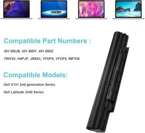 H4PJP 5MTD8 Battery for Dell Latitude 3340, V131 