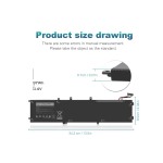6GTPY Battery for Dell XPS 15 9560 9570 9550 Precision 5510 5520
